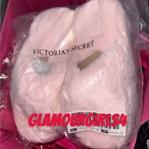Victoria's Secret Soft Pink Slippers with a wedge heel 2 inch platform